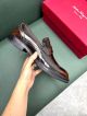 Ferragamo Man Black and brown Calfskin Business Leather Shoes 0428121 (6)_th.jpg